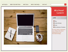Tablet Screenshot of michaellewin.org
